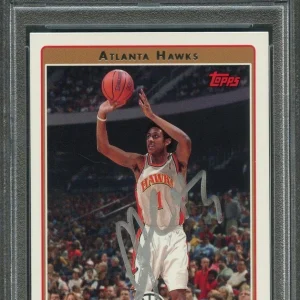 2006 Topps #105 Josh Childress Signed Card AUTO PSA Slabbed Hawks