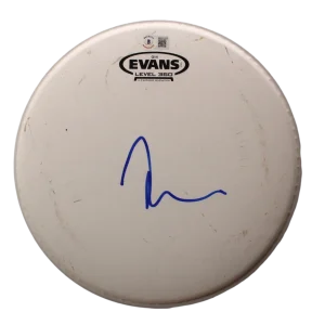 TAYLOR HAWKINS SIGNED AUTOGRAPH 10" DRUMHEAD - FOO FIGHTERS LEGEND W/ BECKETT