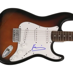 YANNI SIGNED AUTOGRAPH FULL SIZE FENDER ELECTRIC GUITAR - VERY RARE! W/ JSA COA