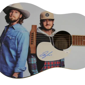 TYLER HUBBARD SIGNED AUTOGRAPH CUSTOM ACOUSTIC GUITAR - FLORIDA GEORGIA LINE JSA