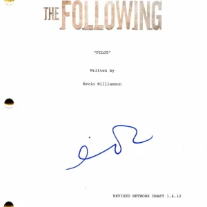 KEVIN BACON SIGNED AUTOGRAPH THE FOLLOWING FULL PILOT SCRIPT - FOOTLOOSE STUD