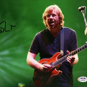 TREY ANASTASIO PHISH SIGNED AUTOGRAPH 8X10 PHOTO - LAWN BOY SIGMA OASIS PSA COA