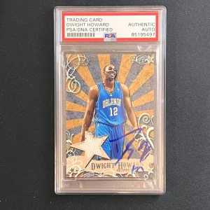 2006-07 Topps Luxury Box #MR-DHO Dwight Howard Signed Card AUTO PSA/DNA Slabbed