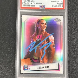 2021 Topps Chrome WWE #97 Tegan Nox Signed Card PSA/DNA Slabbed AUTO Wrestler
