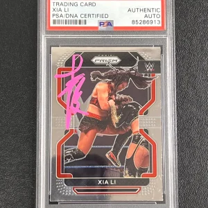 2022 Panini Prizm WWE #158 Xia Li Signed Card PSA/DNA Slabbed AUTO Wrestler