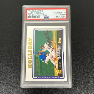 2005 Topps #136 Matt Holliday signed PSA/DNA Colorado Rockies Autographed