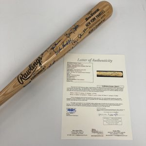 1978 New York Yankees World Series Champs Team Signed Bat JSA COA