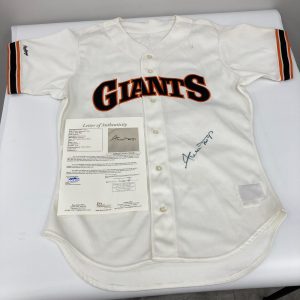 Willie Mays Signed San Francisco Giants Rawlings Game Model Jersey JSA COA