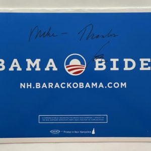 PRESIDENT JOE BIDEN SIGNED AUTOGRAPH OBAMA LAWN SIGN - "TO MIKE" RARE W/ ACOA