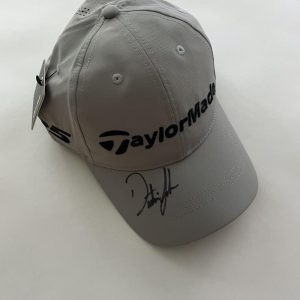 DUSTIN JOHNSON SIGNED AUTOGRAPH GREY TAYLORMADE HAT - 2020 MASTERS CHAMPION JSA