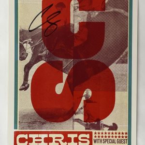 CHRIS STAPLETON SIGNED AUTOGRAPH 12X23 CONCERT TOUR POSTER - CALGARY 2017 JSA