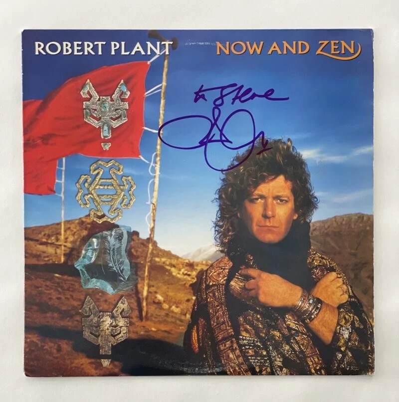 ROBERT PLANT SIGNED AUTOGRAPH ALBUM VINYL RECORD LED ZEPPELIN NOW
