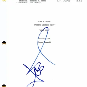 ICE-T SIGNED AUTOGRAPH LAW & ORDER SVU FULL EPISODE SCRIPT DETECTIVE FIN TUTUOLA