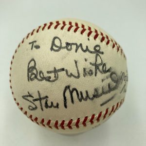 1960's Stan Musial Playing Days Signed National League Giles Baseball PSA DNA