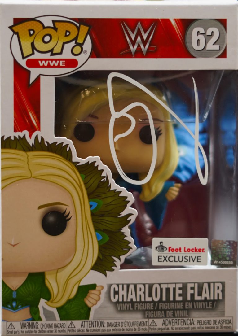 Charlotte Flair Signed Funko Pop #62 JSA WWE Autographed