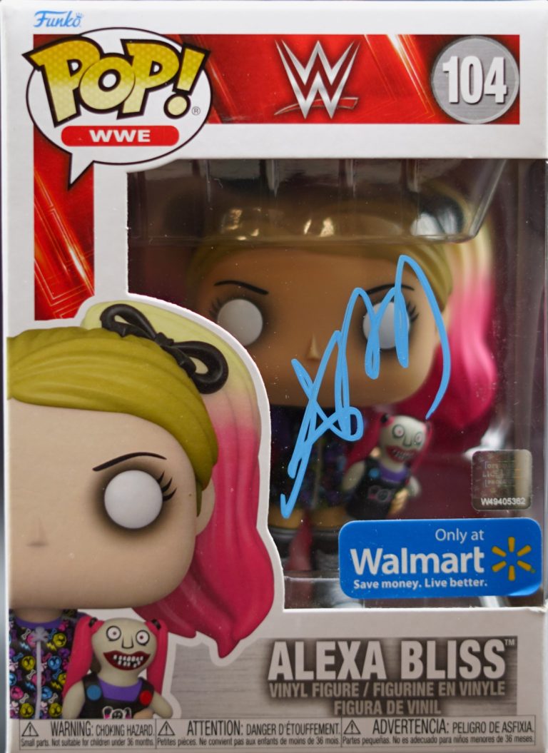 Alexa Bliss Signed Funko Pop #104 JSA WWE Autographed
