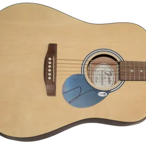 Guy Berryman Coldplay Signed Autograph Fender Acoustic Guitar w/ JSA COA