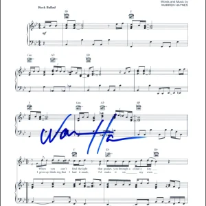 Warren Haynes The Allman Brothers Band Signed Autograph Soul Shine Sheet Music