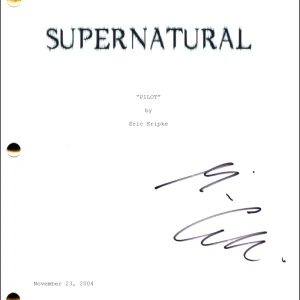 Misha Collins Signed Autograph Supernatural Full Pilot Script Screenplay Castiel