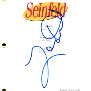 Larry David Signed Autograph Seinfeld The Contest Full Script Screenplay JSA COA