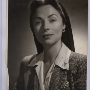 Agnes Moorehead Signed Autographed 10X13.5 Photo Actress Vintage JSA II59159