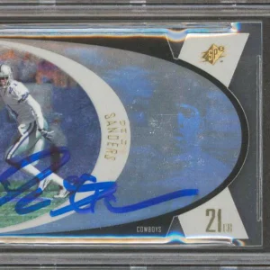 Cowboys Deion Sanders Authentic Signed 1997 SPX #36 Card BAS Slabbed