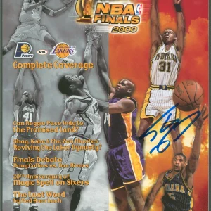 Lakers Shaquille O'Neal Authentic Signed 2000 NBA Finals Program BAS #WP79159