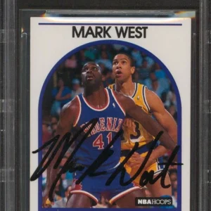 Suns Mark West Authentic Signed 1989 Hoops #228 Card Autographed BAS Slabbed