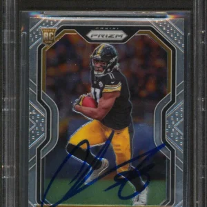 Steelers Chase Claypool Signed 2020 Panini Prizm #392 Rookie Card BAS Slabbed