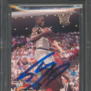 Magic Shaquille O'Neal Signed 1992 Stadium Club #247 RC Card Auto 10 BAS Slabbed