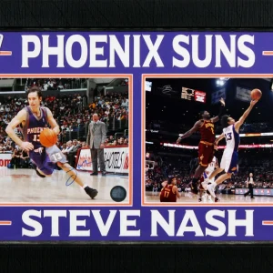 Suns Steve Nash Authentic Signed 8x10 Framed Photo Autographed BAS #BR54786