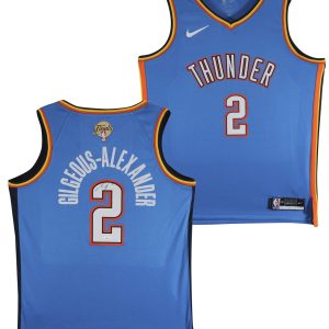 Thunder Shai Gilgeous-Alexander Signed Blue Nike Icon Ed. Jersey JSA #CD42320