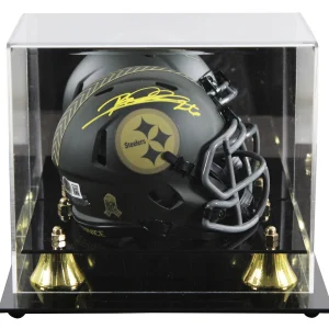 Steelers Rod Woodson Signed STS IV Speed Mini Helmet W/ Case BAS Witnessed