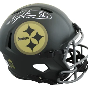 Steelers Hines Ward Signed Salute to Service IV Full Size Speed Rep Helmet BAS W