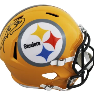 Steelers Hines Ward Signed Yellow Full Size Speed Rep Helmet BAS Witnessed