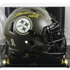 Steelers Rod Woodson "HOF 2009" Signed STS F/S Speed Proline Helmet W/ Case BAS