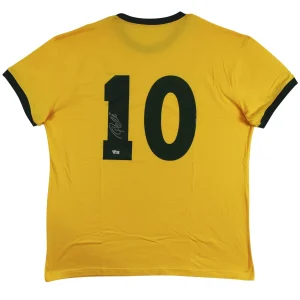 Pele Authentic Signed Brazil Yellow Jersey Autographed Fanatics #A788628
