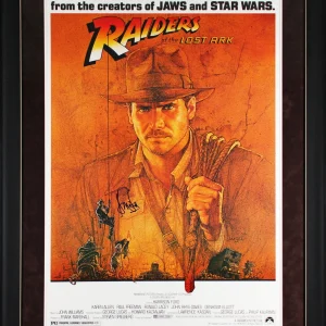 Harrison Ford Raiders of the Lost Ark Signed & Framed 27x40 Poster Auto 10! BAS
