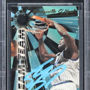 Magic Shaquille O'Neal Signed 1995 Stadium Club Beam Team #B6 Card BAS Slabbed