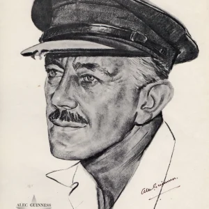 Alec Guinness Signed Autographed Art Print Bridge on the River Kwai BAS AE53469