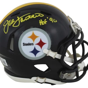 Steelers Jack Lambert "HOF 90" Authentic Signed Speed Mini Helmet BAS