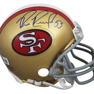 49ers Bill Romanowski Authentic Signed VSR4 Rep Mini Helmet Autographed BAS