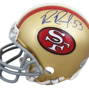 49ers Bill Romanowski Authentic Signed VSR4 Rep Mini Helmet BAS #BV01192