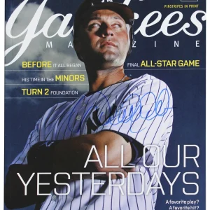 Yankees Derek Jeter Signed September 2014 Yankees Magazine MLB & BAS #AE64183