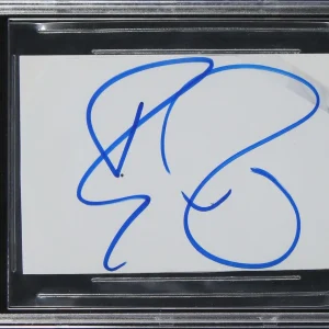 Roger Federer Authentic Signed 3x5 Cut Signature Autographed BAS Slabbed