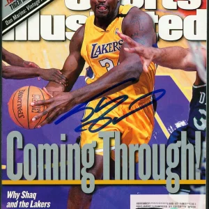 Lakers Shaquille O'Neal Signed 2000 Sports Illustrated Magazine BAS Witnessed