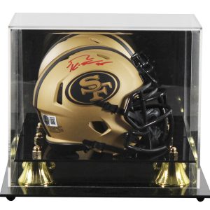 49ers George Kittle Authentic Signed Rave Speed Mini Helmet W/ Case BAS Witness