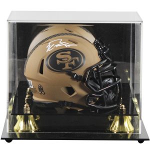 49ers George Kittle Signed STS II Speed Mini Helmet W/ Case BAS Witnessed