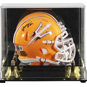 Arizona State Jordyn Tyson Signed Gold Speed Mini Helmet W/ Case BAS Witnessed