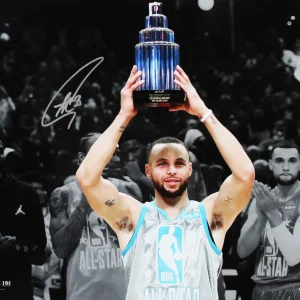 Warriors Stephen Curry Signed 16x20 2022 ASG Horizontal Spotlight Photo JSA